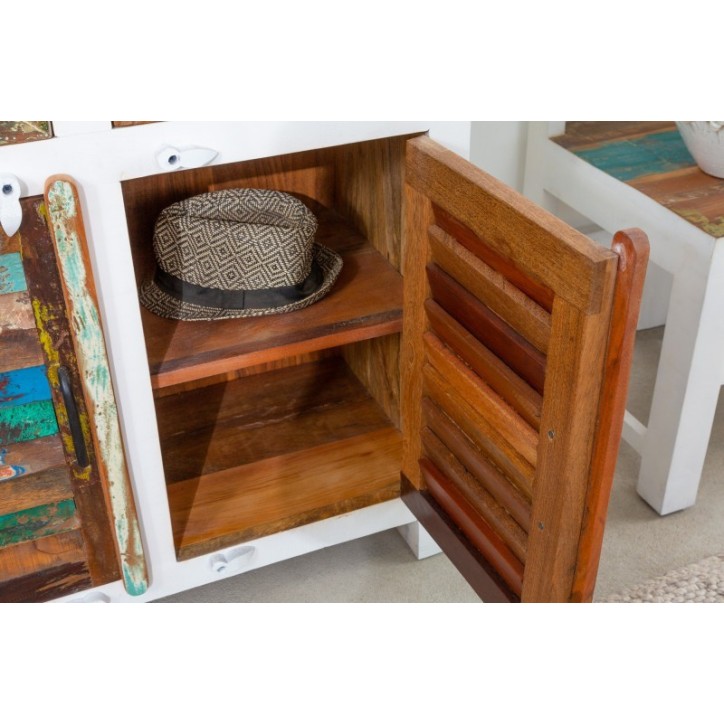 Buffet ECO II en bois recyclé et manguier 125 cm