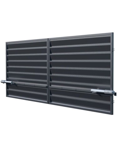 Portail MISTRAL double battant 4 m avec motorisation intégrée