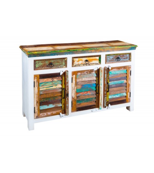 Buffet ECO II en bois recyclé et manguier 125 cm