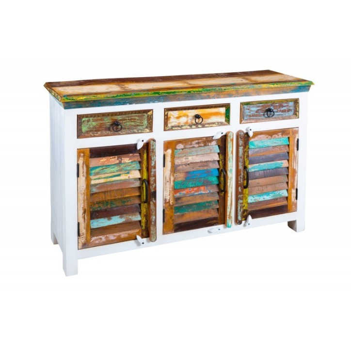 Buffet ECO II en bois recyclé et manguier 125 cm
