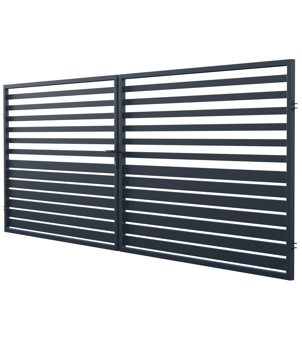 Portail MARAIS double battant 4 m avec motorisation intégrée