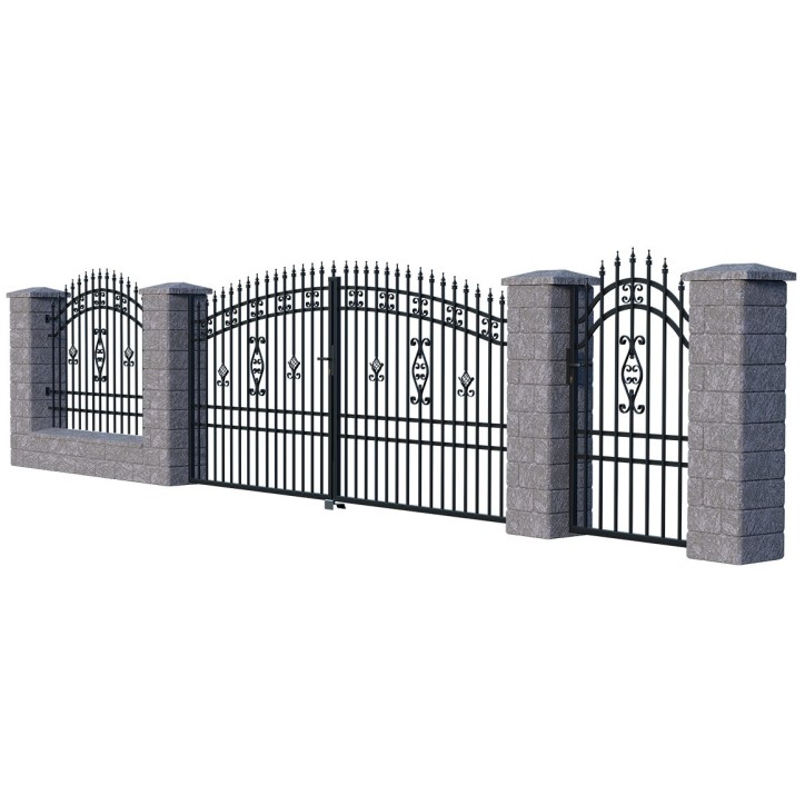 Portail ALICE double battant 3 m avec motorisation intégrée