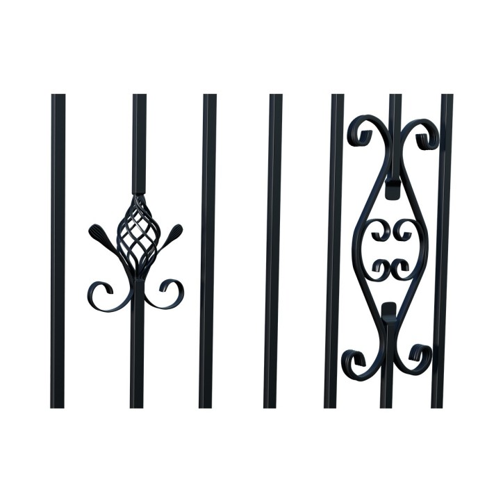 Portail ALICE double battant 3 m avec motorisation intégrée