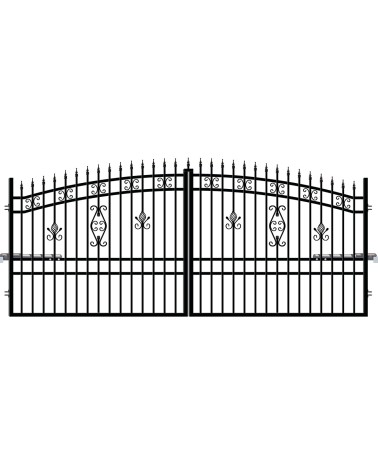 Portail ALICE double battant 4 m avec motorisation intégrée