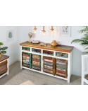 Buffet ECO II en bois recyclé et manguier 160 cm