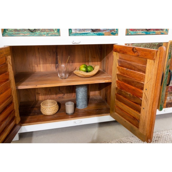 Buffet ECO II en bois recyclé et manguier 160 cm