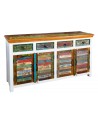 Buffet ECO II en bois recyclé et manguier 160 cm