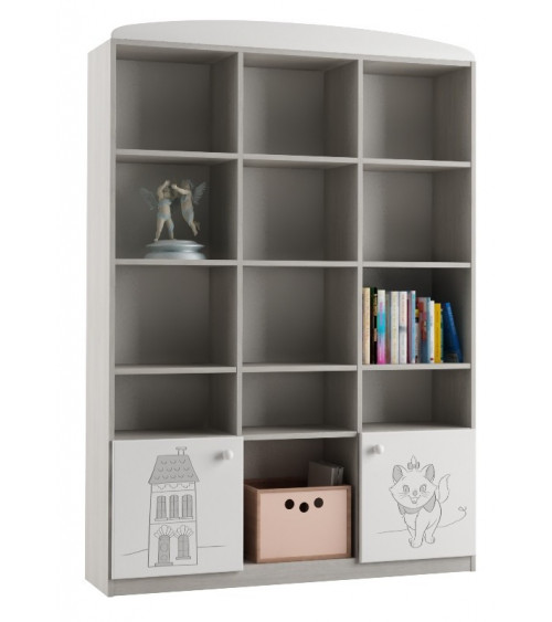 Bibliothèque Marie 135cm blanc