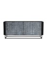 Buffet CROCO gris en bois de manguier