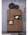 Salon complet KYOTO : table basse, meuble TV, vitrine, commode haute, (buffet)