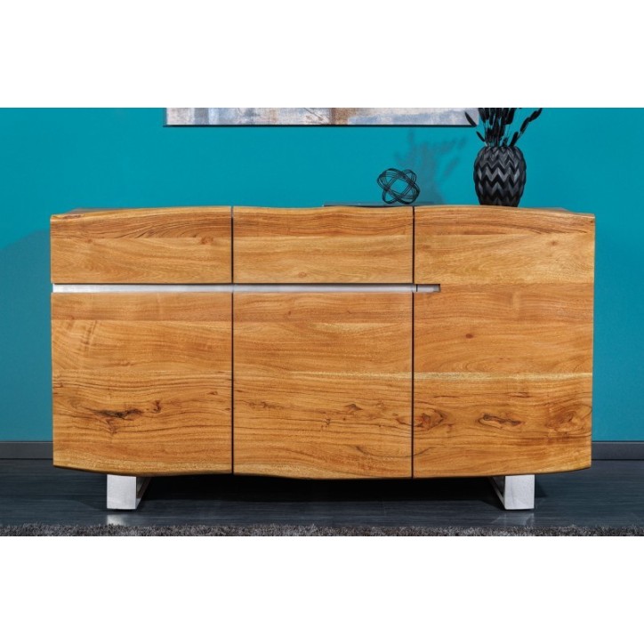 Buffet DREAM II en bois massif d'acacia 135 cm