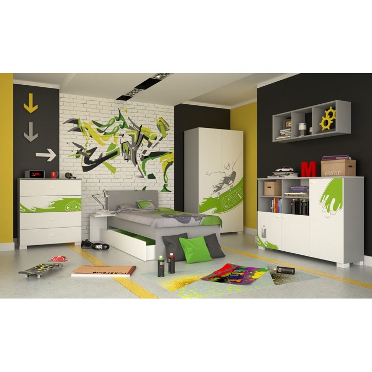 Bibliothèque GRAFFITI ART, 100cm blanc Bibliothèque GRAFFITI ART, 100cm blanc