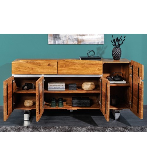 Buffet DREAM II en bois massif d'acacia 170 cm