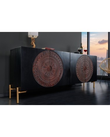 Buffet MANDALA II en bois massif de manguier