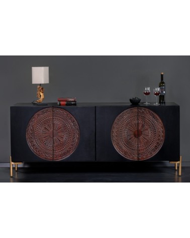 Buffet MANDALA II en bois massif de manguier