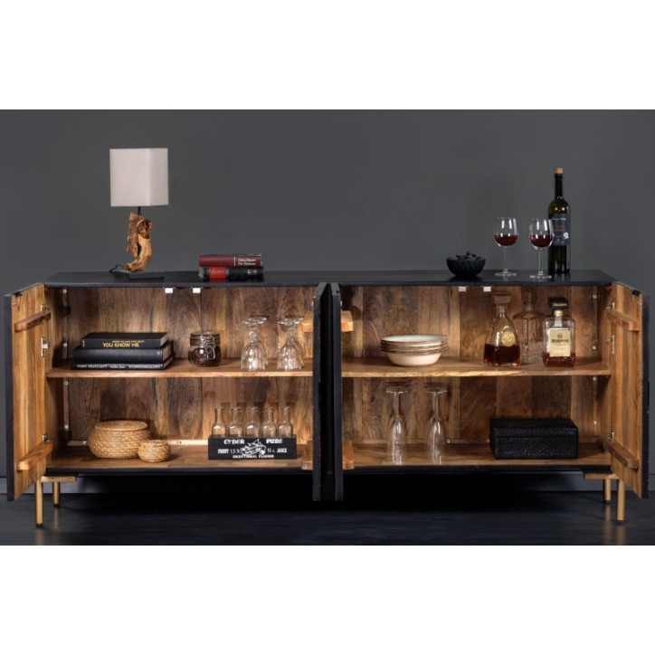 Buffet MANDALA II en bois massif de manguier