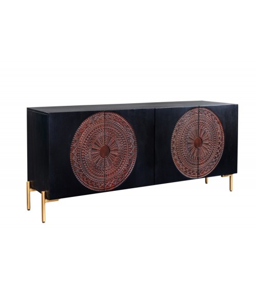 Buffet MANDALA II en bois massif de manguier