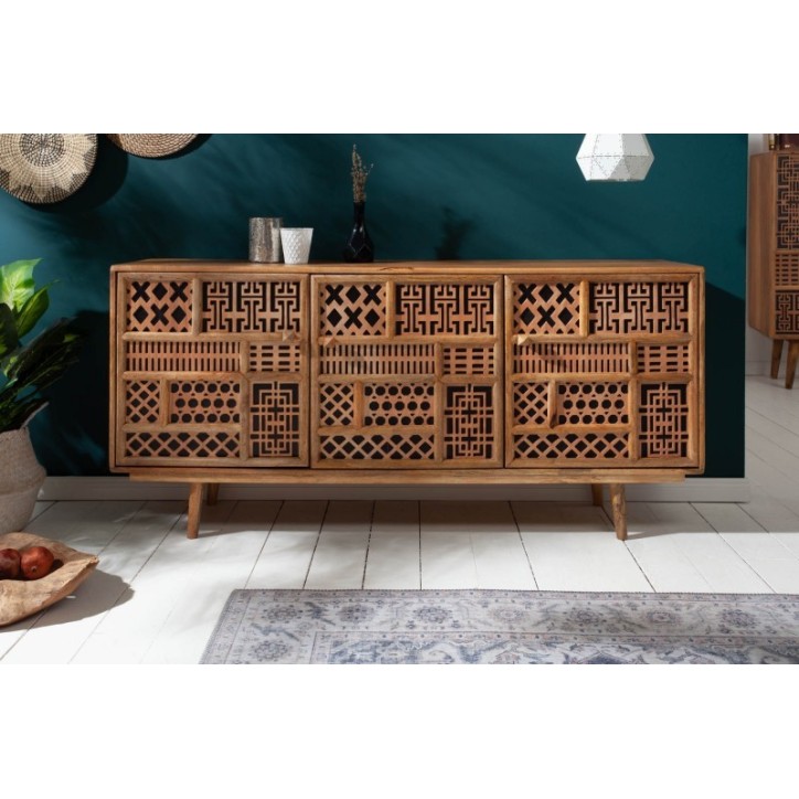 Buffet MEDINA en bois massif de manguier