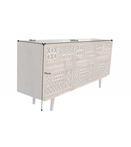 Buffet MEDINA en bois massif de manguier