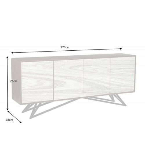 Buffet SNOW en bois d'acacia