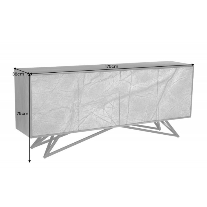 Buffet STONE en bois d'acacia