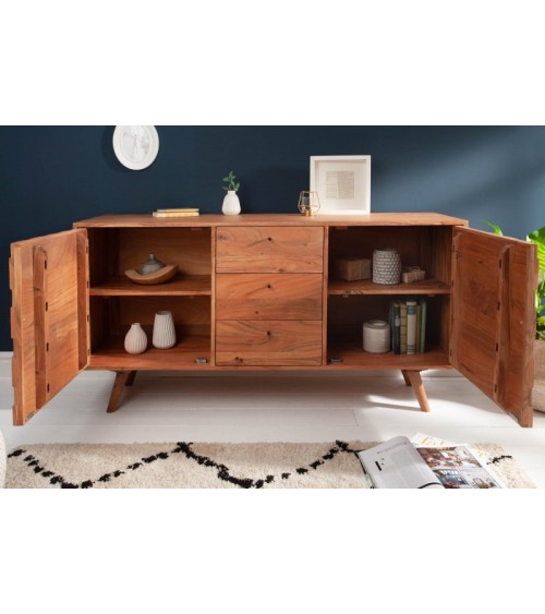 Buffet CUBE en bois massif d'acacia