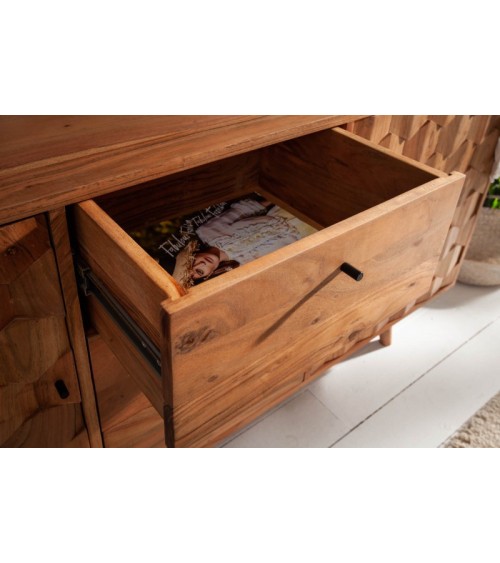 Buffet CUBE en bois massif d'acacia