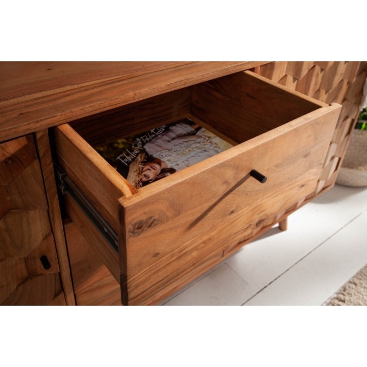 Buffet CUBE en bois massif d'acacia