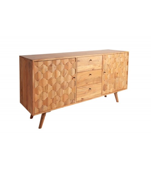 Buffet CUBE en bois massif d'acacia
