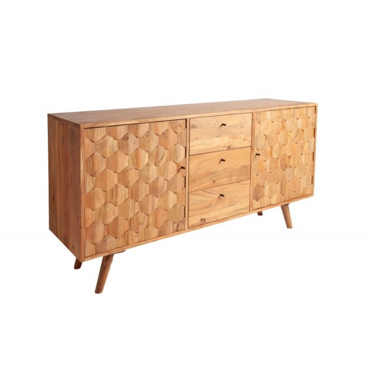 Buffet CUBE en bois massif d'acacia