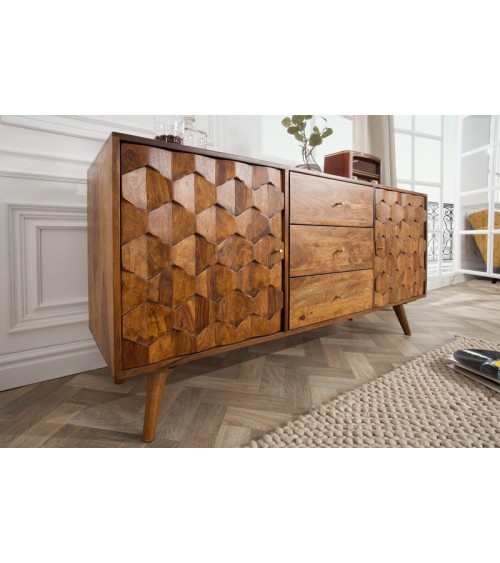Buffet CUBE en bois massif de sheesham