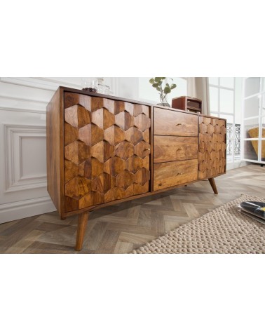 Buffet CUBE en bois massif de sheesham