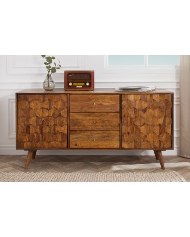 Buffet CUBE en bois massif de sheesham