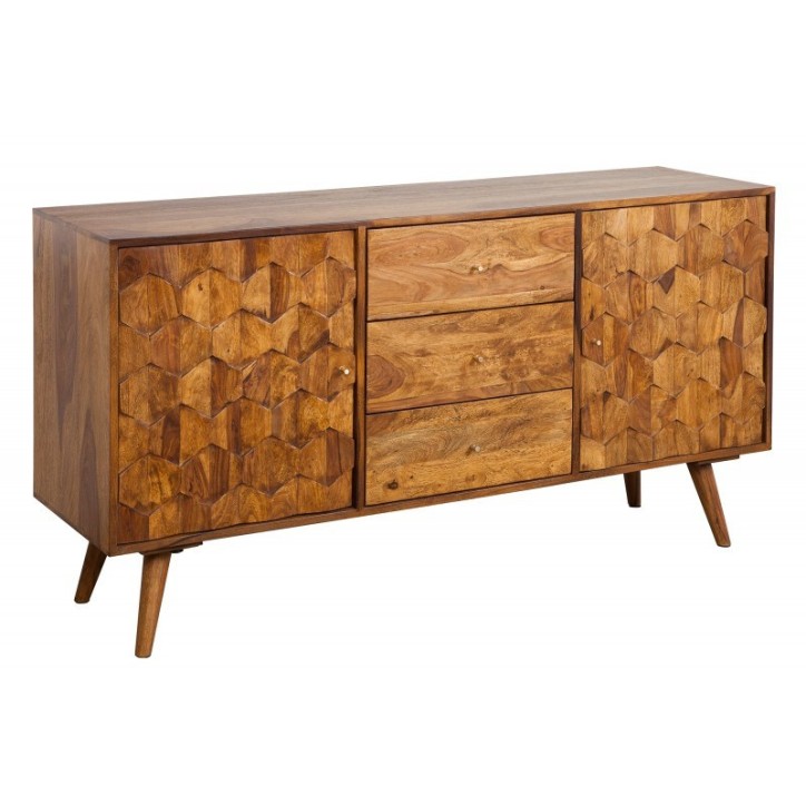 Buffet CUBE en bois massif de sheesham