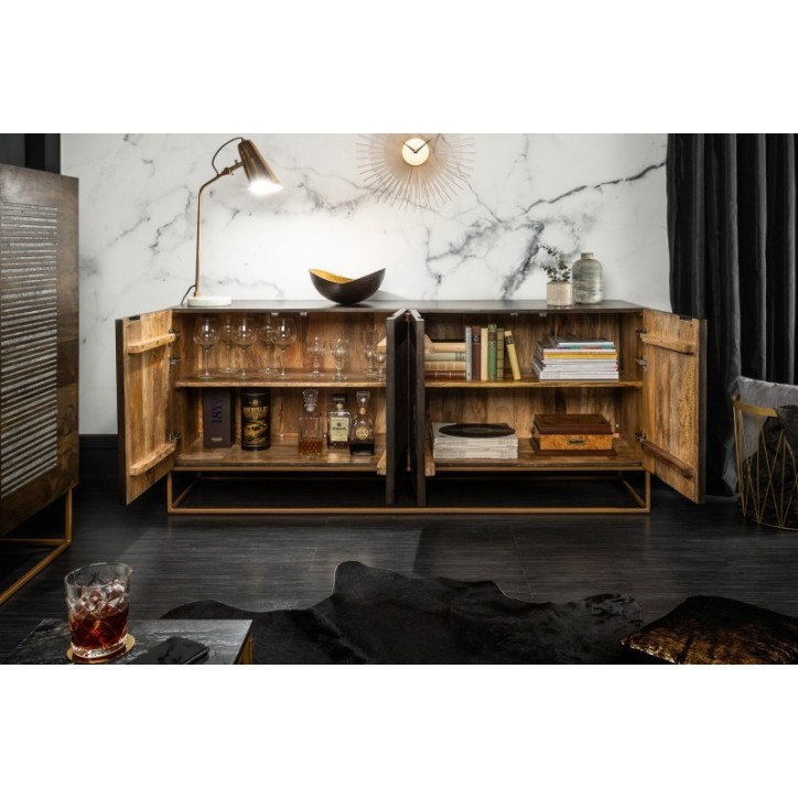 Buffet ELEGANT en bois massif de manguier