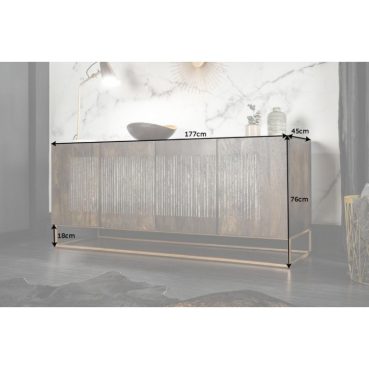 Buffet ELEGANT en bois massif de manguier