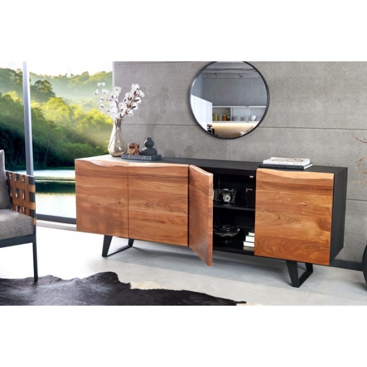 Buffet BRUT en bois d'acacia