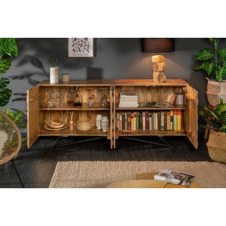 Buffet TURTLE en bois massif de manguier