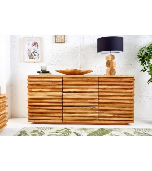 Buffet RELIEF bois massif d'acacia