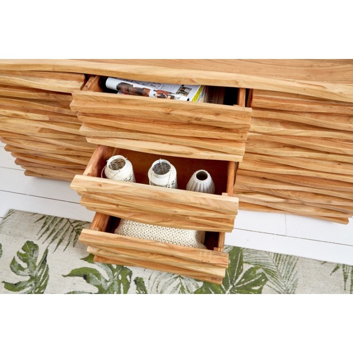 Buffet RELIEF bois massif d'acacia