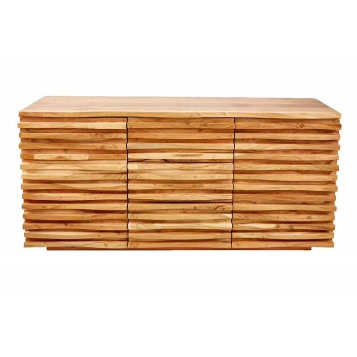 Buffet RELIEF bois massif d'acacia