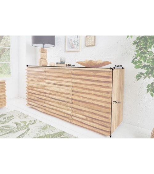 Buffet RELIEF bois massif d'acacia