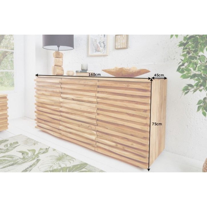 Buffet RELIEF bois massif d'acacia