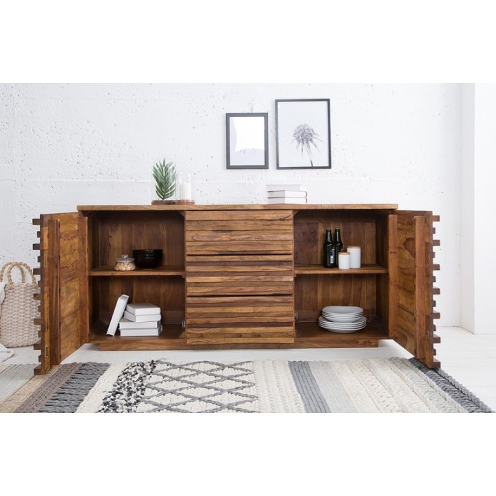 Buffet RELIEF bois massif de sheesham