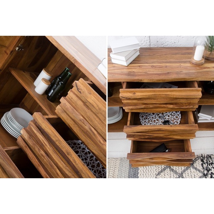 Buffet RELIEF bois massif de sheesham