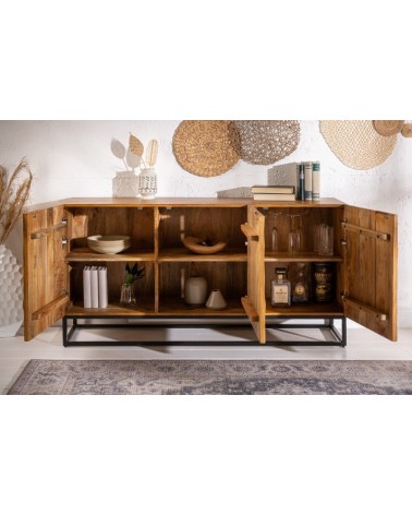 Buffet INFINITY en bois massif de manguier 140 cm