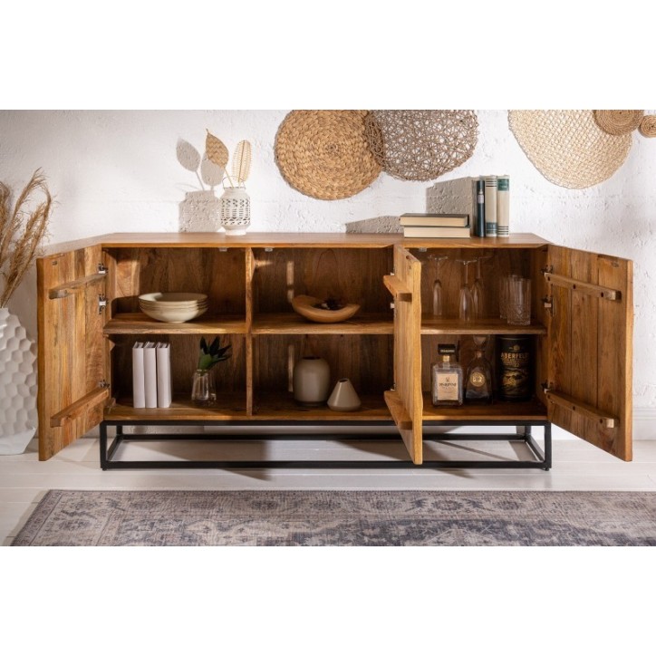 Buffet INFINITY en bois massif de manguier 140 cm