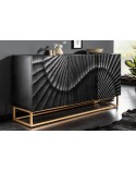 Buffet INFINITY en bois massif de manguier noir 140 cm
