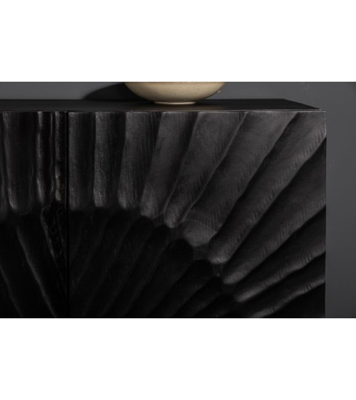 Buffet INFINITY en bois massif de manguier noir 140 cm