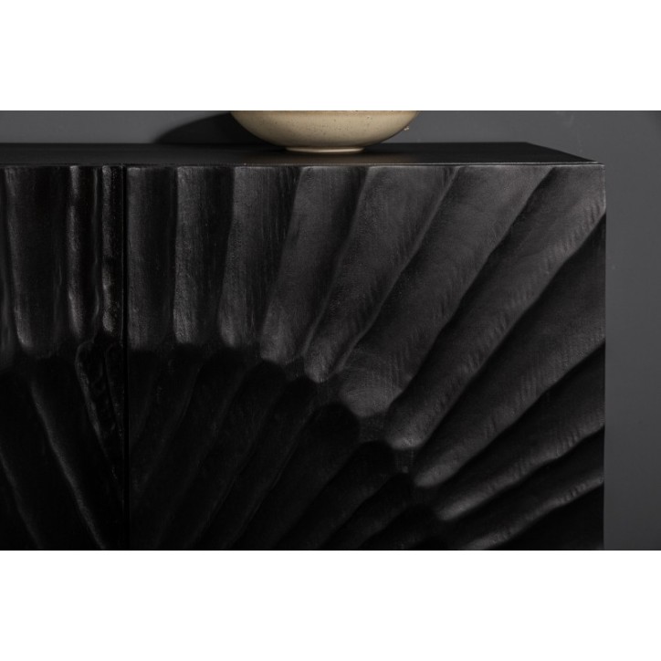 Buffet INFINITY en bois massif de manguier noir 140 cm